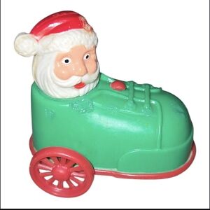 Vintage Santa Claus On Wheels